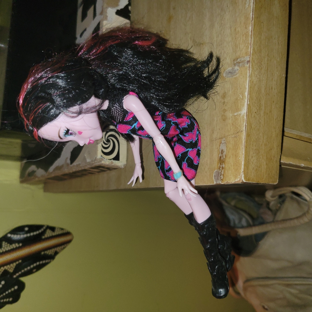 Monster High Doll with Black and Pink Outfit